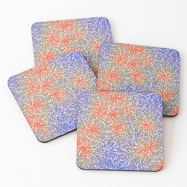 Item preview, Center Maze Blue Red designed and sold by Mary Holstege.