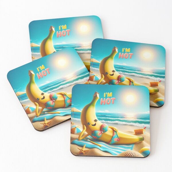 Aperçu de l'œuvre bikini banane profitant de la plage créée et vendue par SimplicityPro.