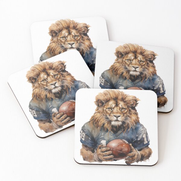 Item preview, Lion as an American Football Player designed and sold by Sp3ctrumOfColor.