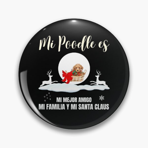 Item preview, Mi poodle es mi mejor amigo_mi familia y mi Santa Claus designed and sold by ARUN VASWANI.