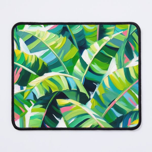 Item preview, Preppy Tropical Banana Palm Leaves Pattern designed and sold by BrightTide.