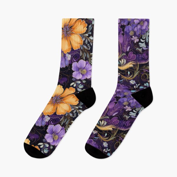 Item preview, Midnight Floral Majesty: Opulent Purple Garden designed and sold by kawaiidoodlesuk.