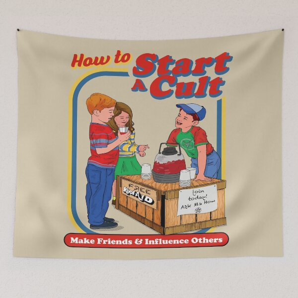Item preview, How To Start A Cult designed and sold by Alema Art.