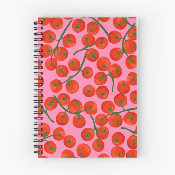 Item preview, Hand drawn Tomato Vine Bunches Pink Red designed and sold by gabrielleneil.