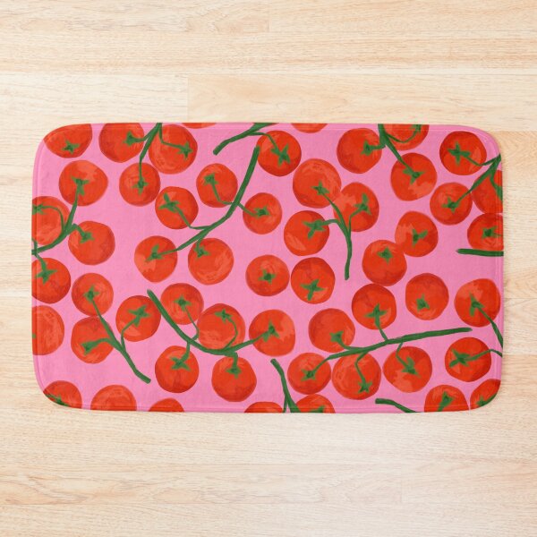 Item preview, Hand drawn Tomato Vine Bunches Pink Red designed and sold by gabrielleneil.