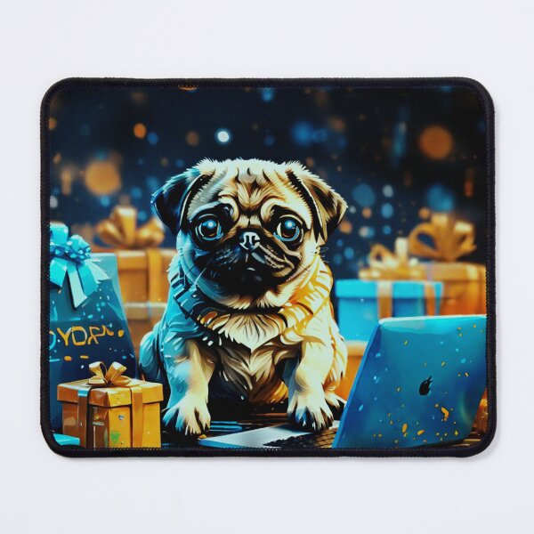Item preview, Pug HAPPY HOLIDAYS 63 CYBER MONDAY  designed and sold by RedBluffTraders.