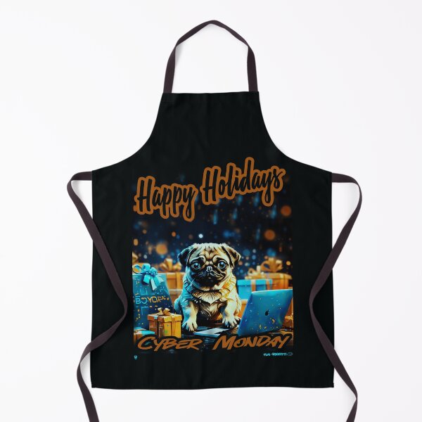 Artikelvorschau, Mops FROHE FEIERTAGE 63 CYBER MONDAY entworfen und verkauft von RedBluffTraders.