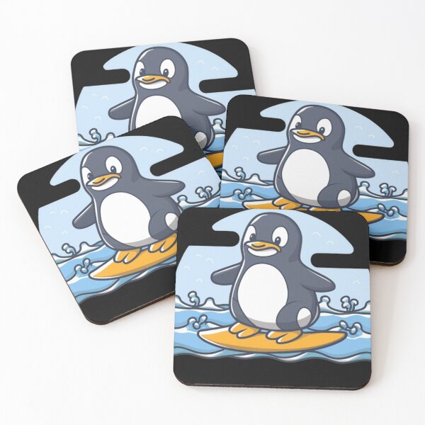 Item preview, Surfing penguin designed and sold by MajdoArt.