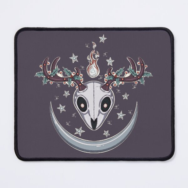 Item preview, Spooky Yule Crescent Moon Cool Tones | Cute Deer Skull designed and sold by Karli Mogen.