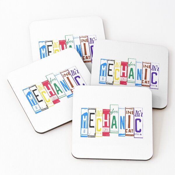Item preview, MECHANIC License plates cut up designed and sold by thatstickerguy.