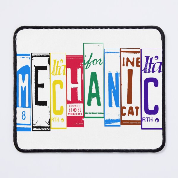 Item preview, MECHANIC License plates cut up designed and sold by thatstickerguy.