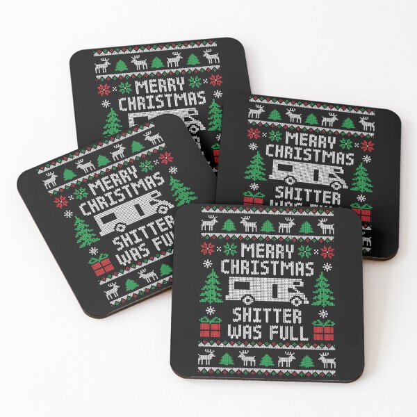Item preview, Merry Christmas Shitter Was Full - Funny Ugly Christmas Sweater designed and sold by hadleyfoo.