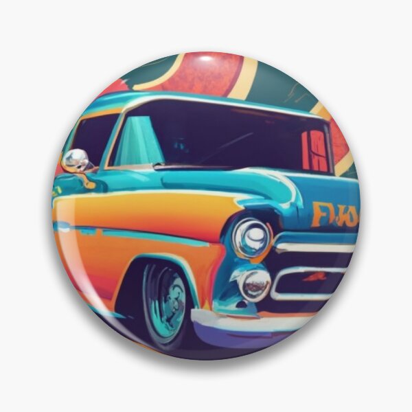 Artikelvorschau, „57 Orange Chevy entworfen und verkauft von Leesondesign.
