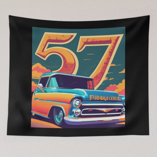 Item preview, “57 Orange Chevy designed and sold by Leesondesign.