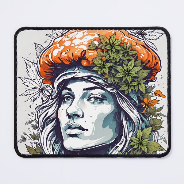 Item preview, Mushy Head Lady, Forest Goddess designed and sold by wojysmokes.