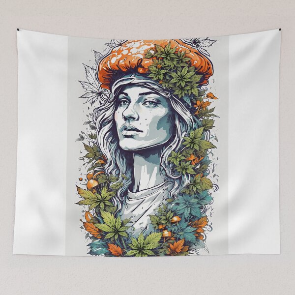 Item preview, Mushy Head Lady, Forest Goddess designed and sold by wojysmokes.