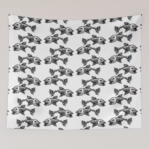 Item preview, Fish bone skeletons  designed and sold by thatstickerguy.