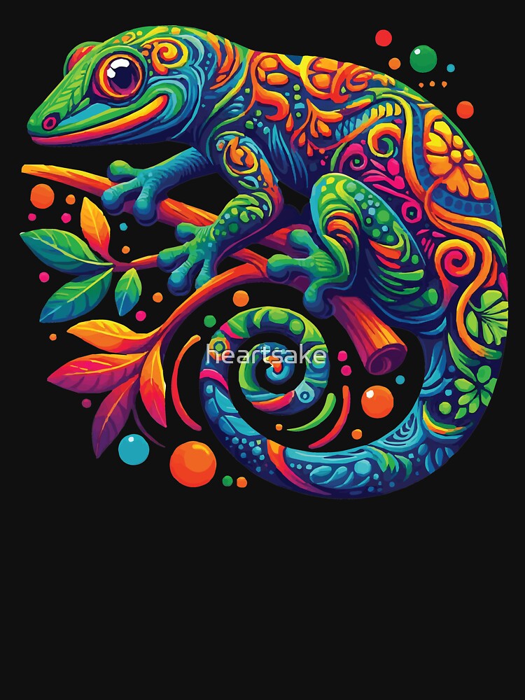 Thumbnail 7 of 7, Classic T-Shirt, Tropical Gecko designed and sold by heartsake.