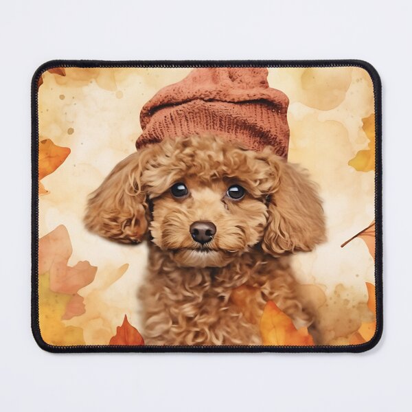 Item preview, Cute fall golden doodle puppy. designed and sold by PawsandPages.