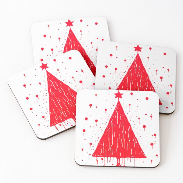 Item preview, Ruby Rapture: Abstract Christmas Tree Elegance designed and sold by Studio Axis.