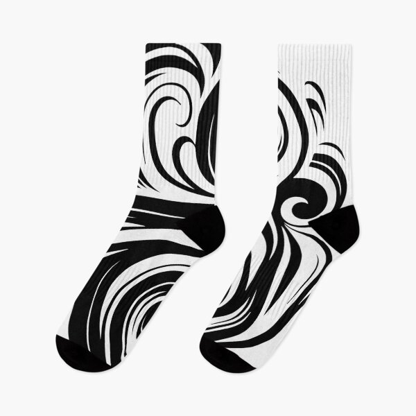 Item preview, Black and White Abstract Swirls designed and sold by ArtFactoryAI.