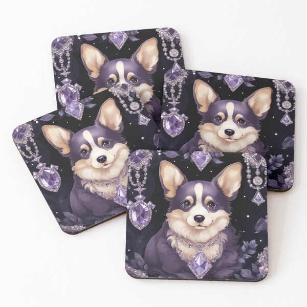 Item preview, Luxury Corgi Pattern designed and sold by Nocturne  Paws.