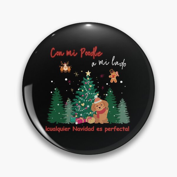 Item preview, Con mi poodle a mi lado_cualquier Navidad es perfecta designed and sold by ARUN VASWANI.