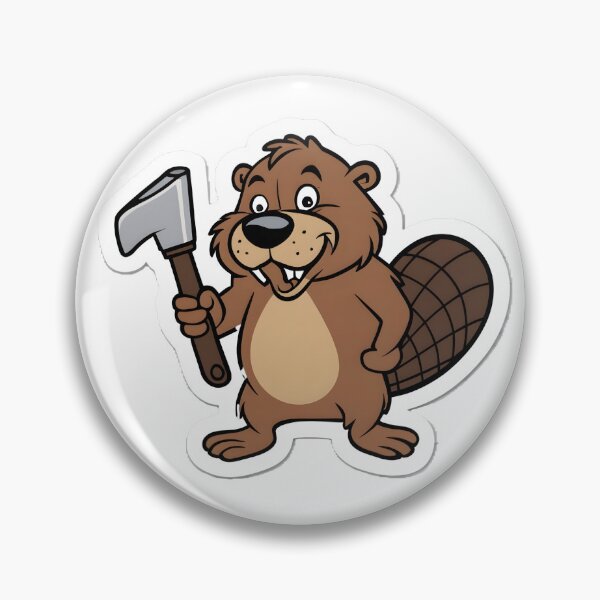 Item preview, Cheerful Beaver Builder designed and sold by LumberEchoArts.