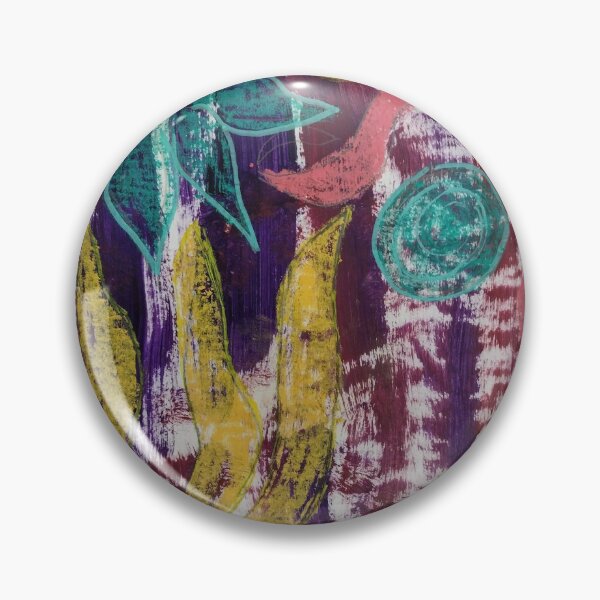Item preview, Flower study in blue,yellow and magenta  designed and sold by ArtbyColleen.