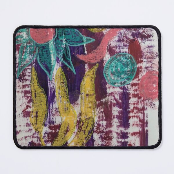Item preview, Flower study in blue,yellow and magenta designed and sold by ArtbyColleen.