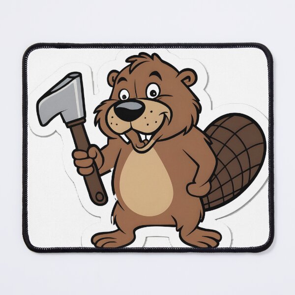 Item preview, Cheerful Beaver Builder designed and sold by LumberEchoArts.