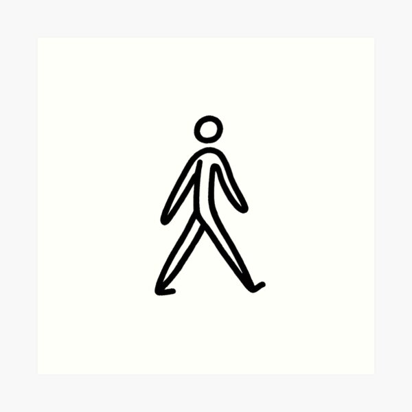 Walk, Stickman, Stick figure, Internet meme, 3d, Silhouette, Line art,  neck, monochrome, artwork