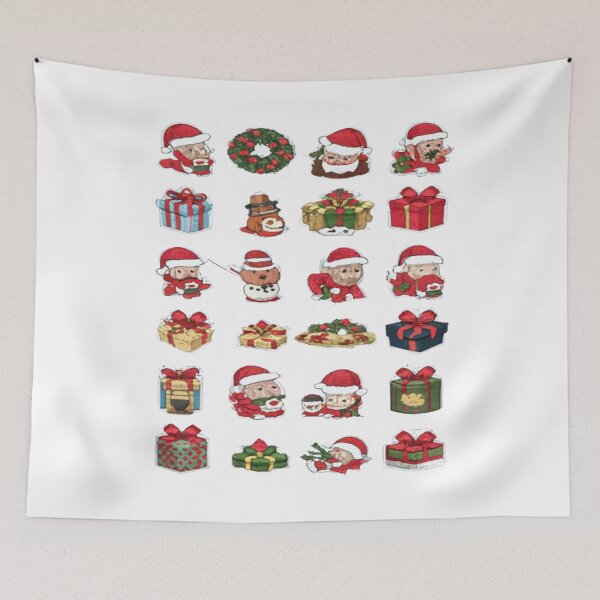 Item preview, Merry Christmas to everyone 24 Stickers & Magnets for Christmas designed and sold by samar Majdei.