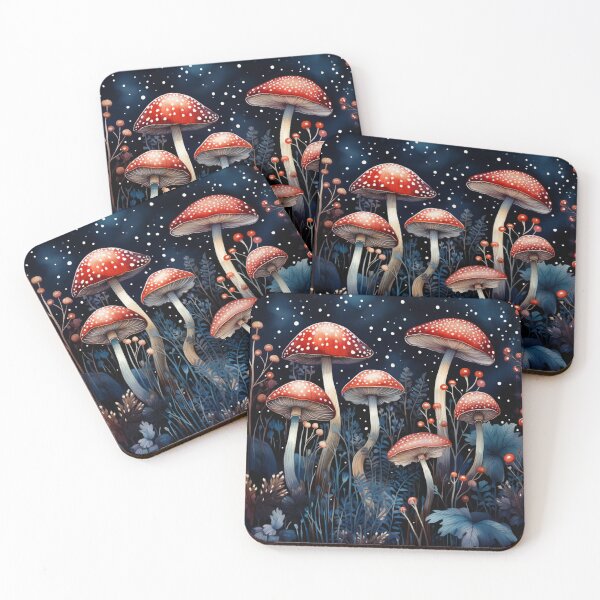 Item preview, Red Mushroom Fairycore Enchanted Mushroom Forest Shroom Psychedelic Mushroom designed and sold by OliveAndSnow.