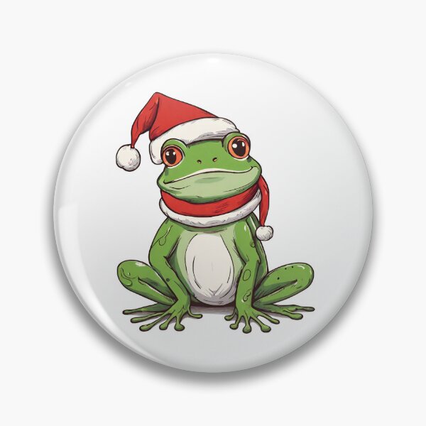 Item preview, Christmas Frog designed and sold by cozyvintage.