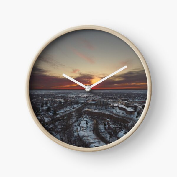 Sunset over Columbia Heights Clock