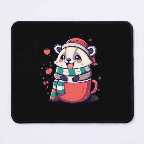 Item preview, Winter Badger, funny gifts for badger lovers designed and sold by V-Tee.