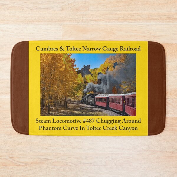 Item preview, Steam Trains As Home Decor: Stickers, Magnets, Desk Mats, Mouse Pads, Pillows, Totes, Mugs, Wall Art, Comforters, Shower Curtains, Clocks, Art Prints, Throw Blankets, Bath Mats, Jigsaw Puzzles & More designed and sold by MoreEZUSA-Here.