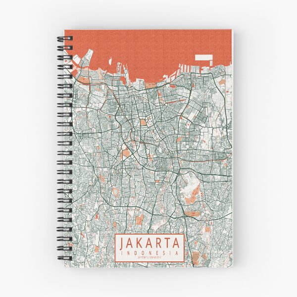 Item preview, Jakarta City Map of Indonesia  - Bohemian designed and sold by deMAP.