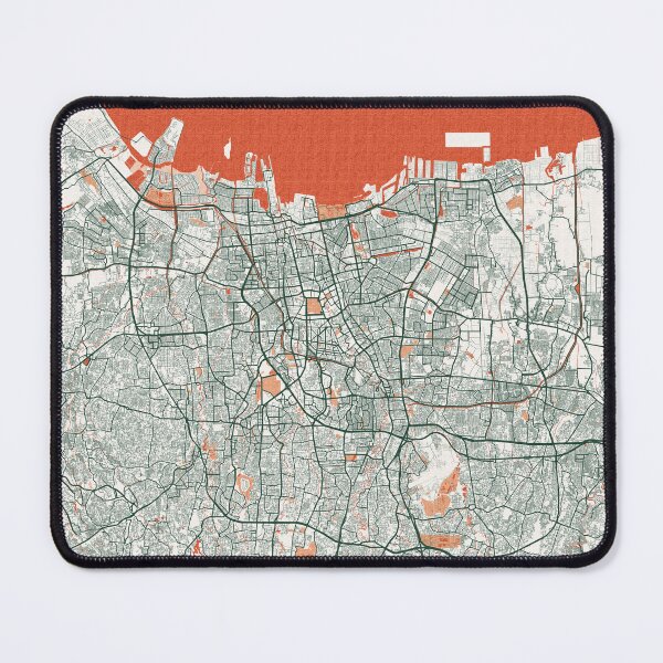 Item preview, Jakarta City Map of Indonesia - Bohemian designed and sold by deMAP.