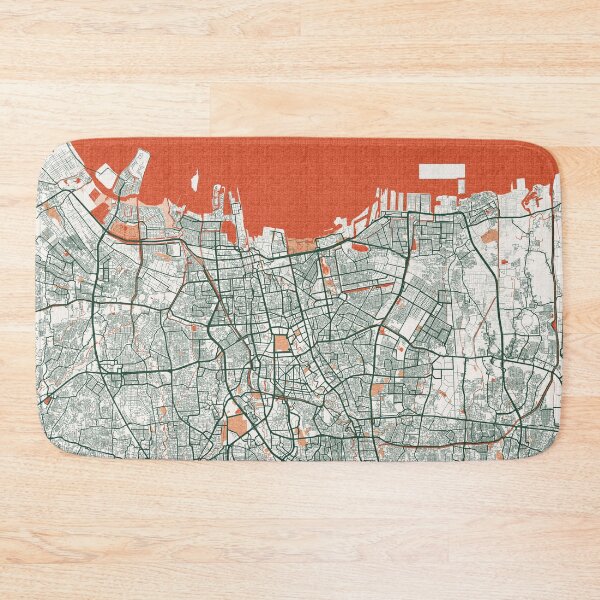 Item preview, Jakarta City Map of Indonesia  - Bohemian designed and sold by deMAP.