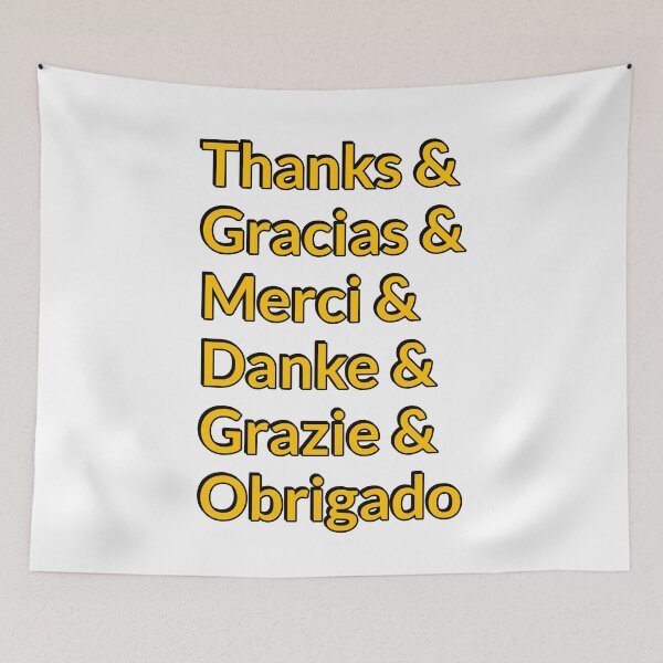 Item preview, Thank you - gratitude in many languages  - happy thanksgiving designed and sold by Inspirationmotivation.