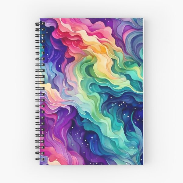 Artikelvorschau, Aquarell-Aurora-Borealis-inspiriertes Muster entworfen und verkauft von Patternliss.