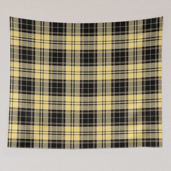 Item preview, Yellow Plaid, Black Tartan; Pattern Design designed and sold by ModdiesColors.