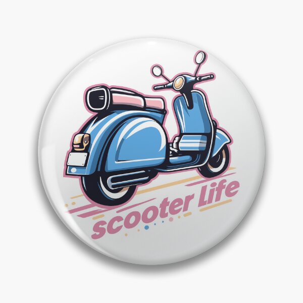 Item preview, Viaje vibrante: una vida en scooter Ilustración designed and sold by GFelizNav.