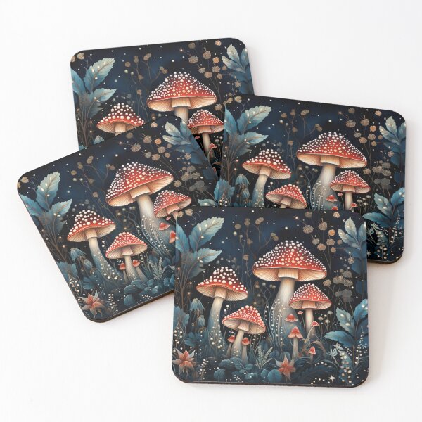 Item preview, Electric Forest Red Mushroom Fairycore Enchanted Mushroom Forest Shroom Psychedelic Mushroom designed and sold by OliveAndSnow.