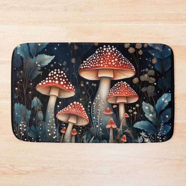 Item preview, Electric Forest Red Mushroom Fairycore Enchanted Mushroom Forest Shroom Psychedelic Mushroom designed and sold by OliveAndSnow.