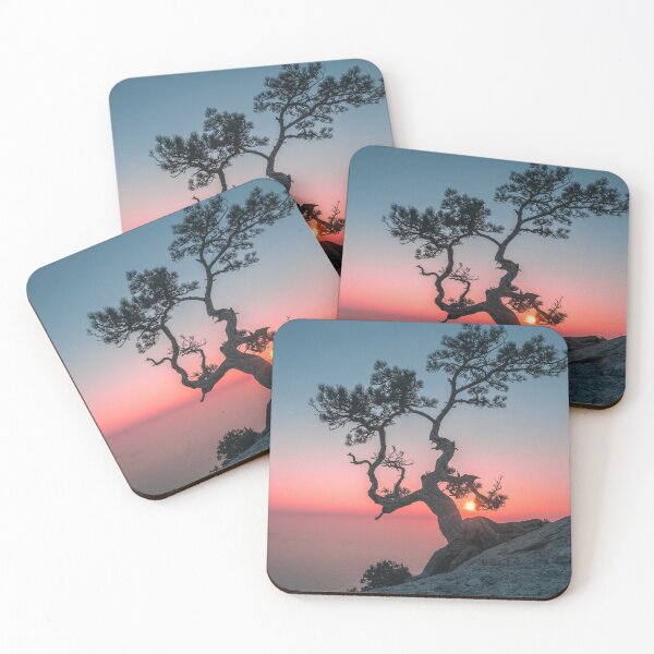 Item preview, Sunset Sea Tree designed and sold by Swooncake Press.