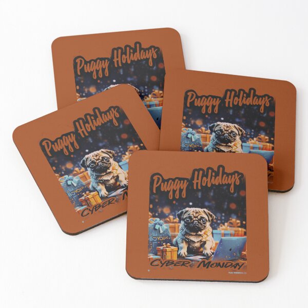 Item preview, Pug HAPPY HOLIDAYS 63 CYBER MONDAY PUGGY HOLIDAYS designed and sold by RedBluffTraders.