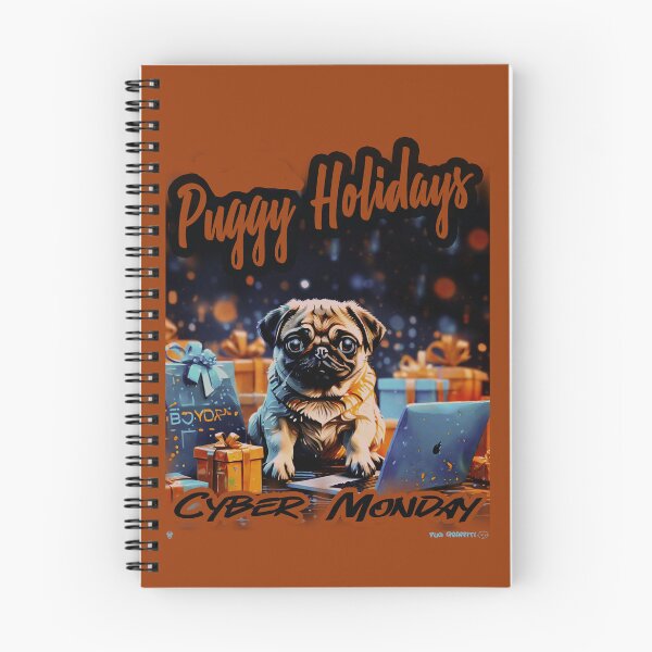 Item preview, Pug HAPPY HOLIDAYS 63 CYBER MONDAY PUGGY HOLIDAYS designed and sold by RedBluffTraders.